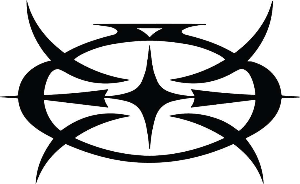Tribal Star Emblem SVG Sharp Symmetry Vector