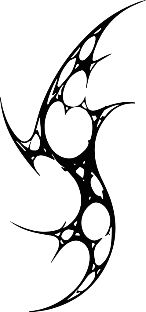 Tribal Swirl SVG Sharp Flowing Vector