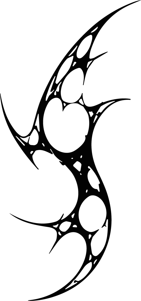 Tribal Swirl SVG Sharp Flowing Vector - Image 1