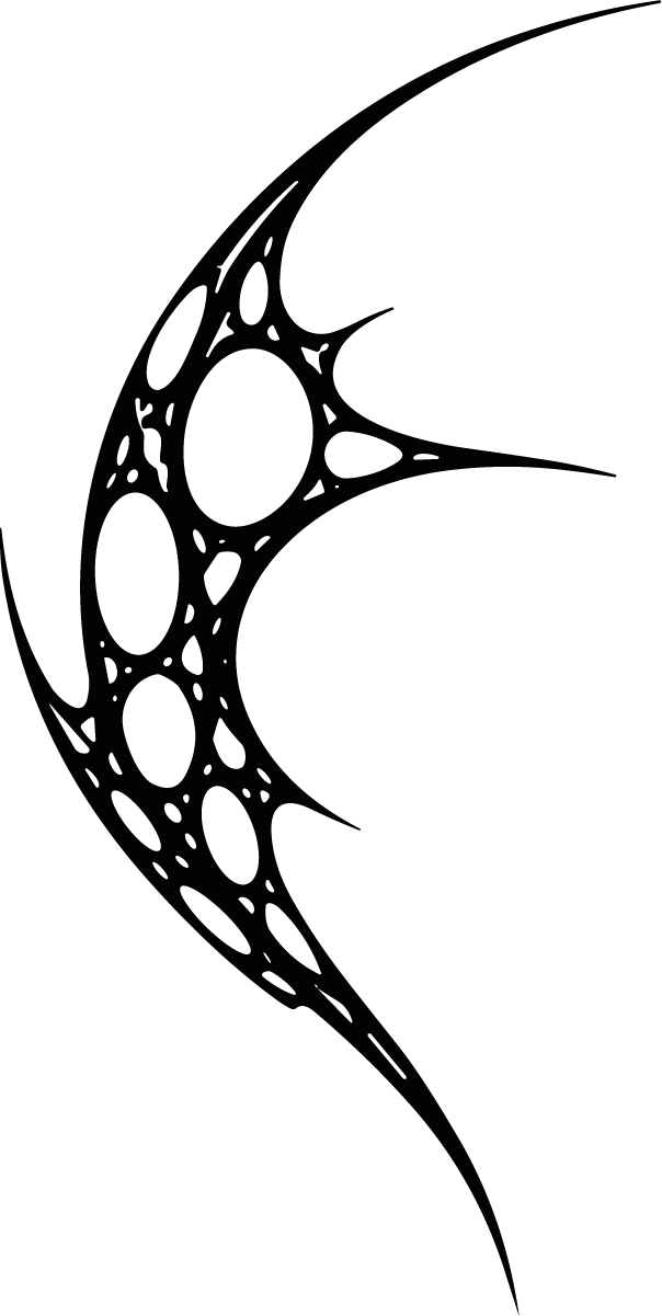 Tribal Swirl SVG Organic Flow Vector - Image 1