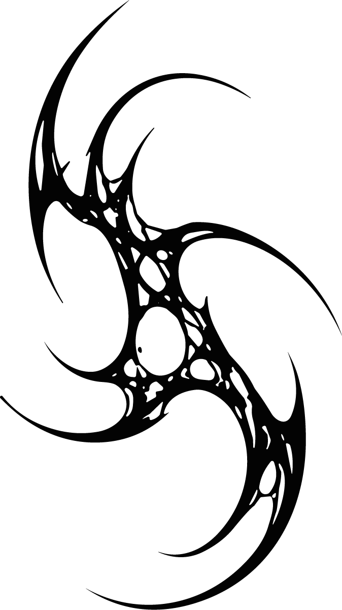 Tribal Swirl SVG Spiky Symmetry Vector - Image 1