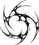 Tribal Swirl SVG Sharp Vortex Vector