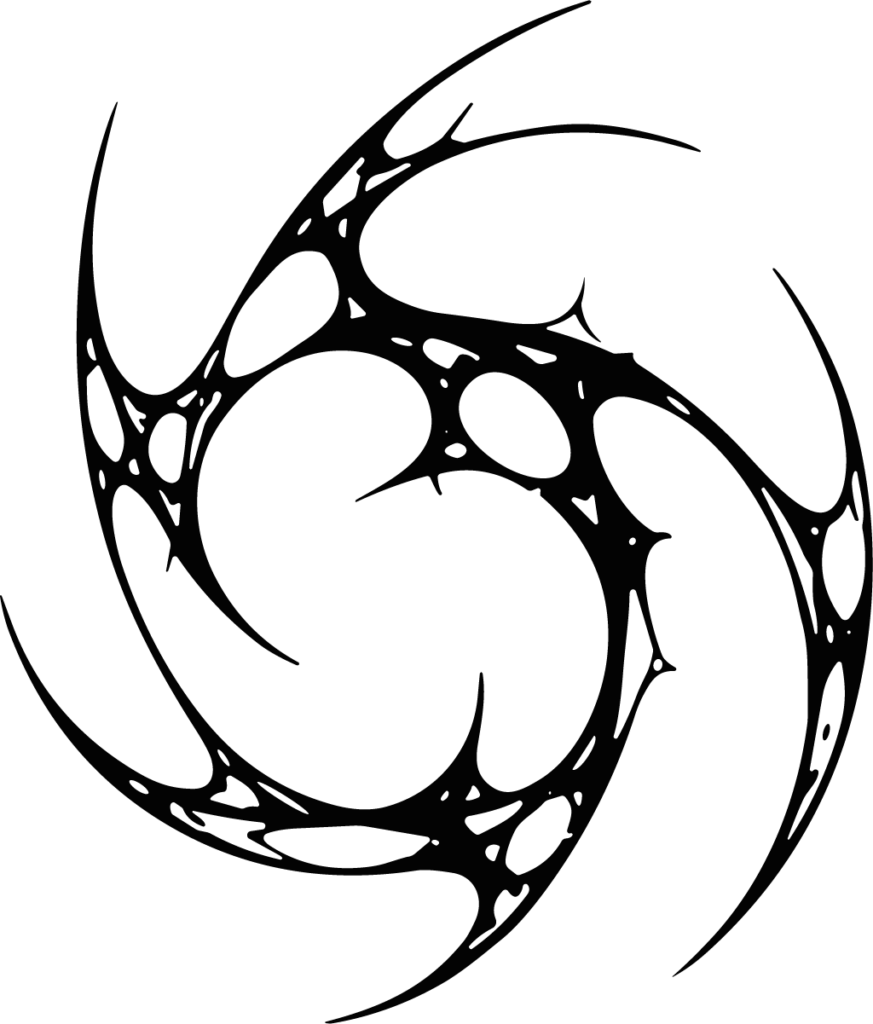 Tribal Swirl SVG Sharp Vortex Vector