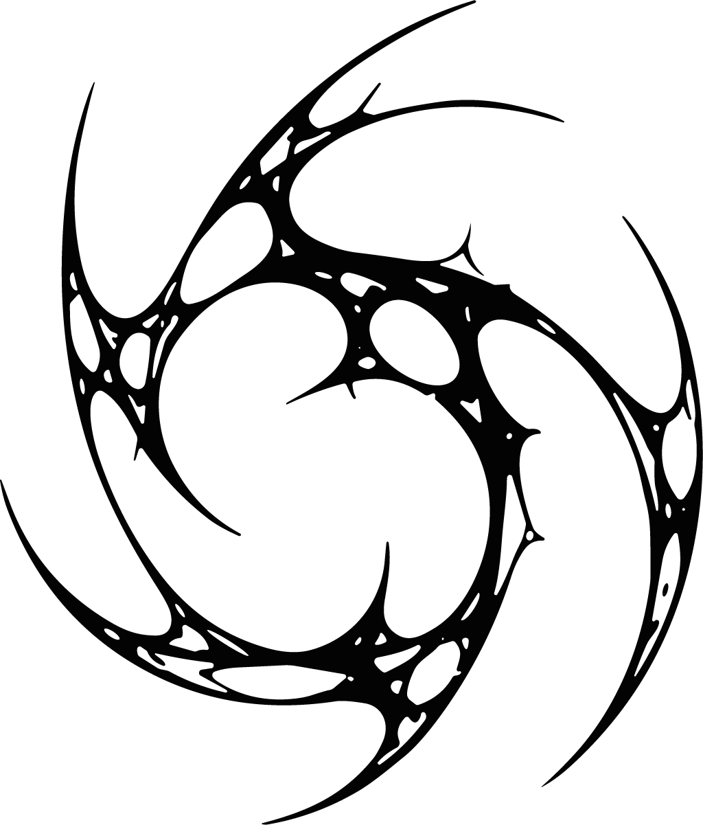 Tribal Swirl SVG Sharp Vortex Vector - Image 1