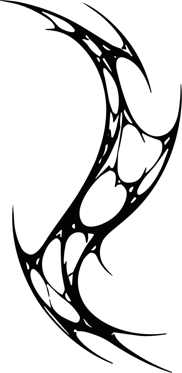 Tribal Swirl SVG Bold Flowing Vector - Image 1