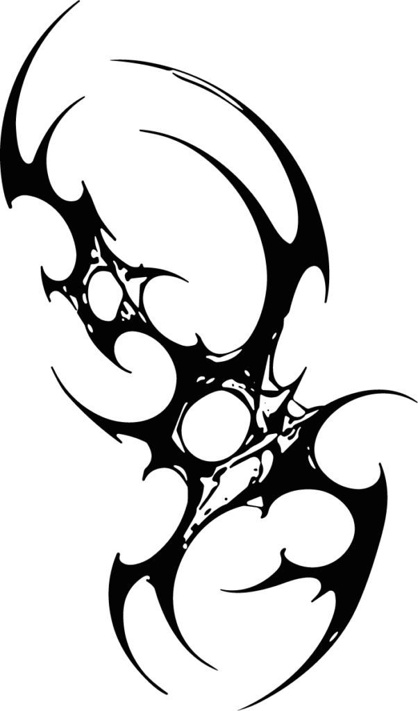 Tribal Swirl Design SVG Bold Vector