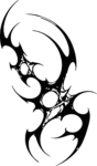Tribal Swirl Design SVG Bold Vector