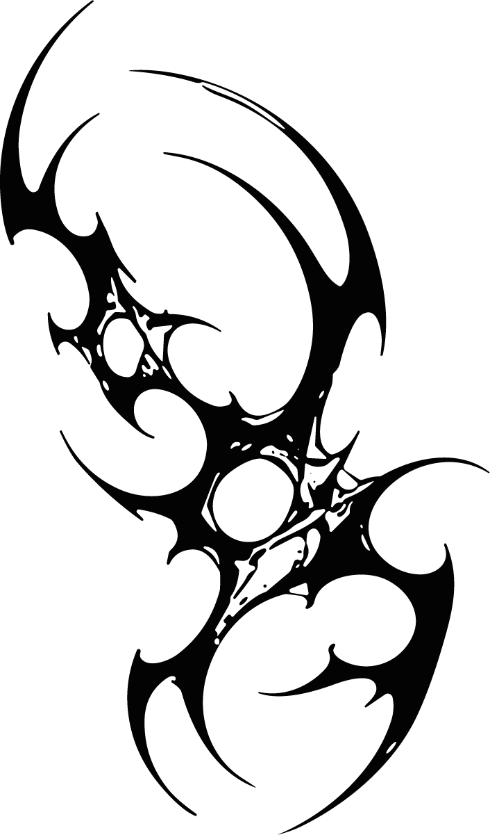 Tribal Swirl Design SVG Bold Vector - Image 1