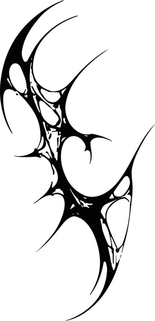 Tribal Swirl Design SVG Bold Fluid Vector