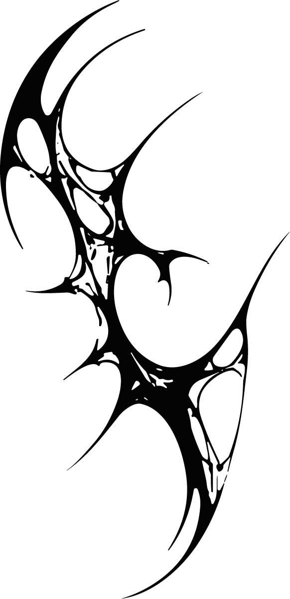 Tribal Swirl Design SVG Bold Fluid Vector - Image 1
