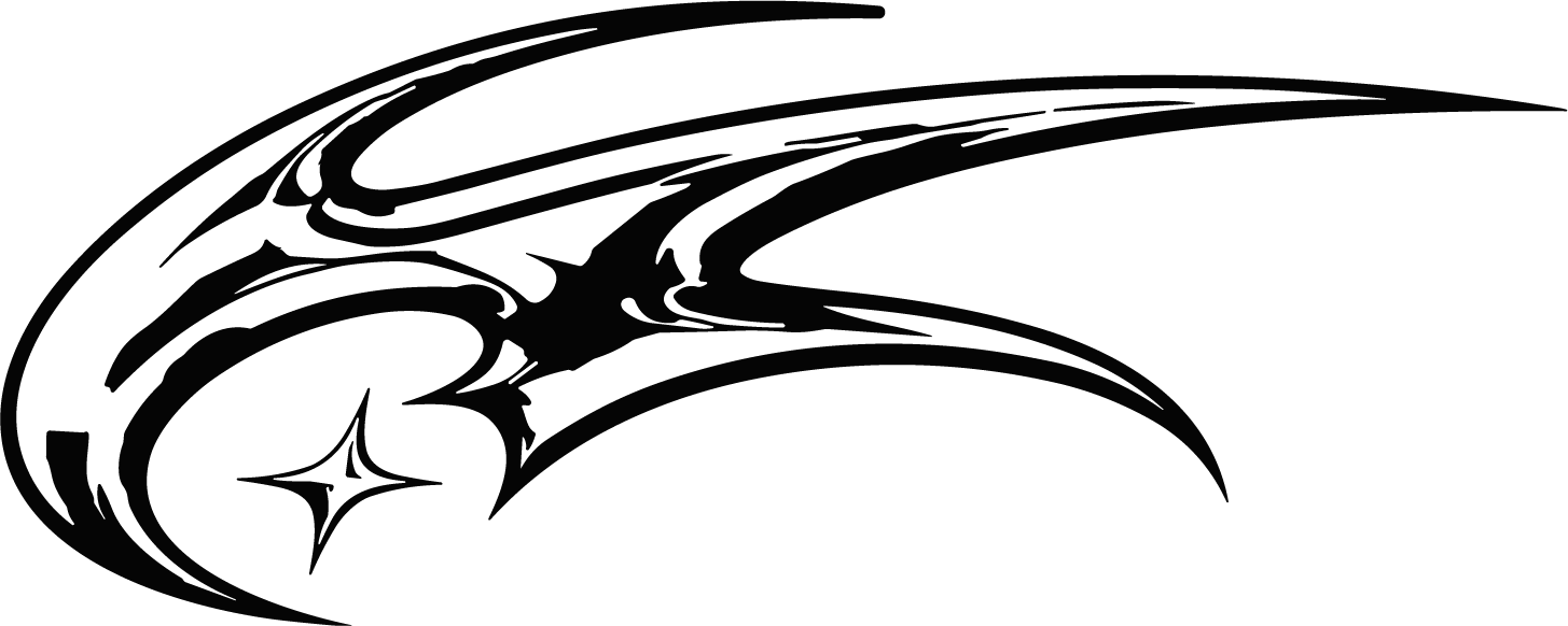 Tribal Swoosh SVG Sharp Motion Vector - Image 1