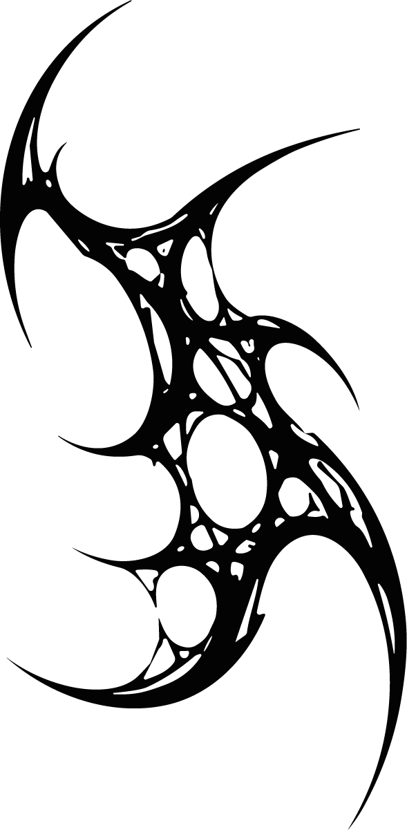 Tribal Symbol SVG Sharp Tattoo Vector - Image 1