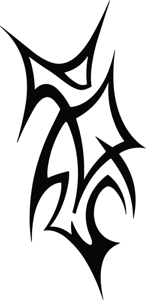 Tribal Tattoo SVG Sharp Edged Vector