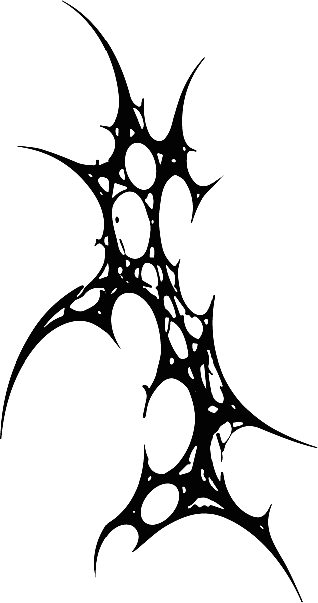 Tribal Thorn Design SVG Jagged Spiked Vector - Image 1