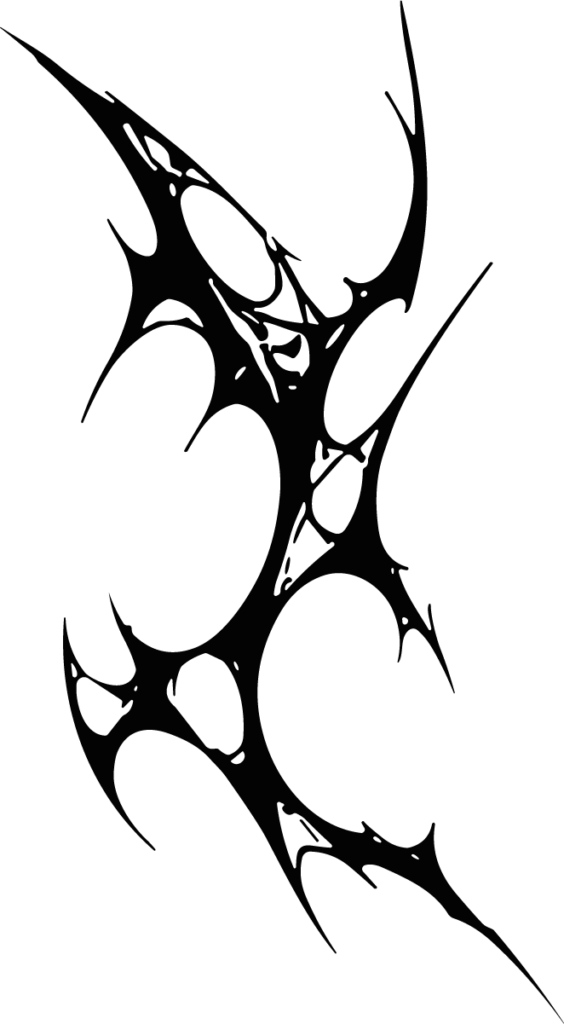 Tribal Thorn Design SVG Spiky Silhouette Vector