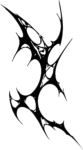 Tribal Thorn Design SVG Spiky Silhouette Vector