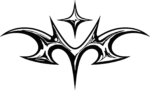 Tribal Wings Emblem SVG Sharp Edged Vector