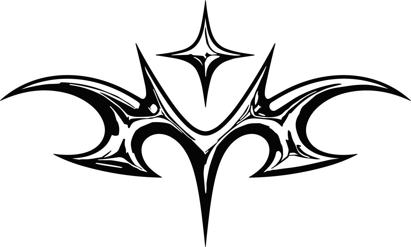 Tribal Wings Emblem SVG Sharp Edged Vector - Image 1