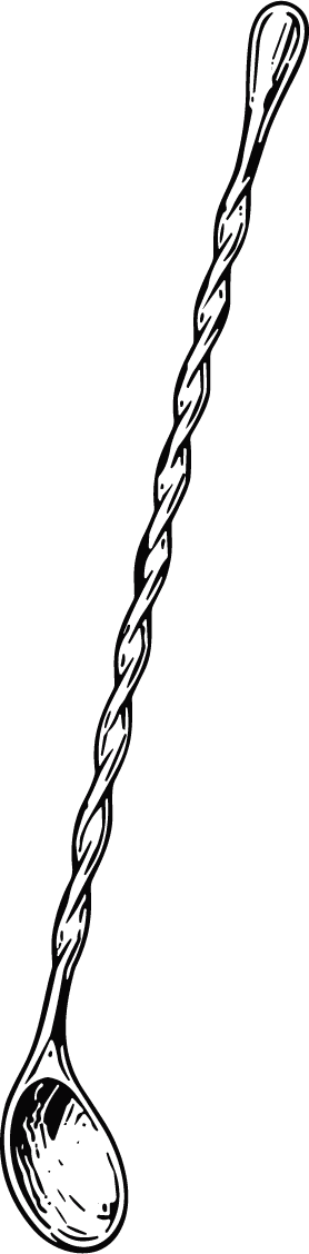 Twisted Bar Spoon Spiral Detail Vector - Image 1