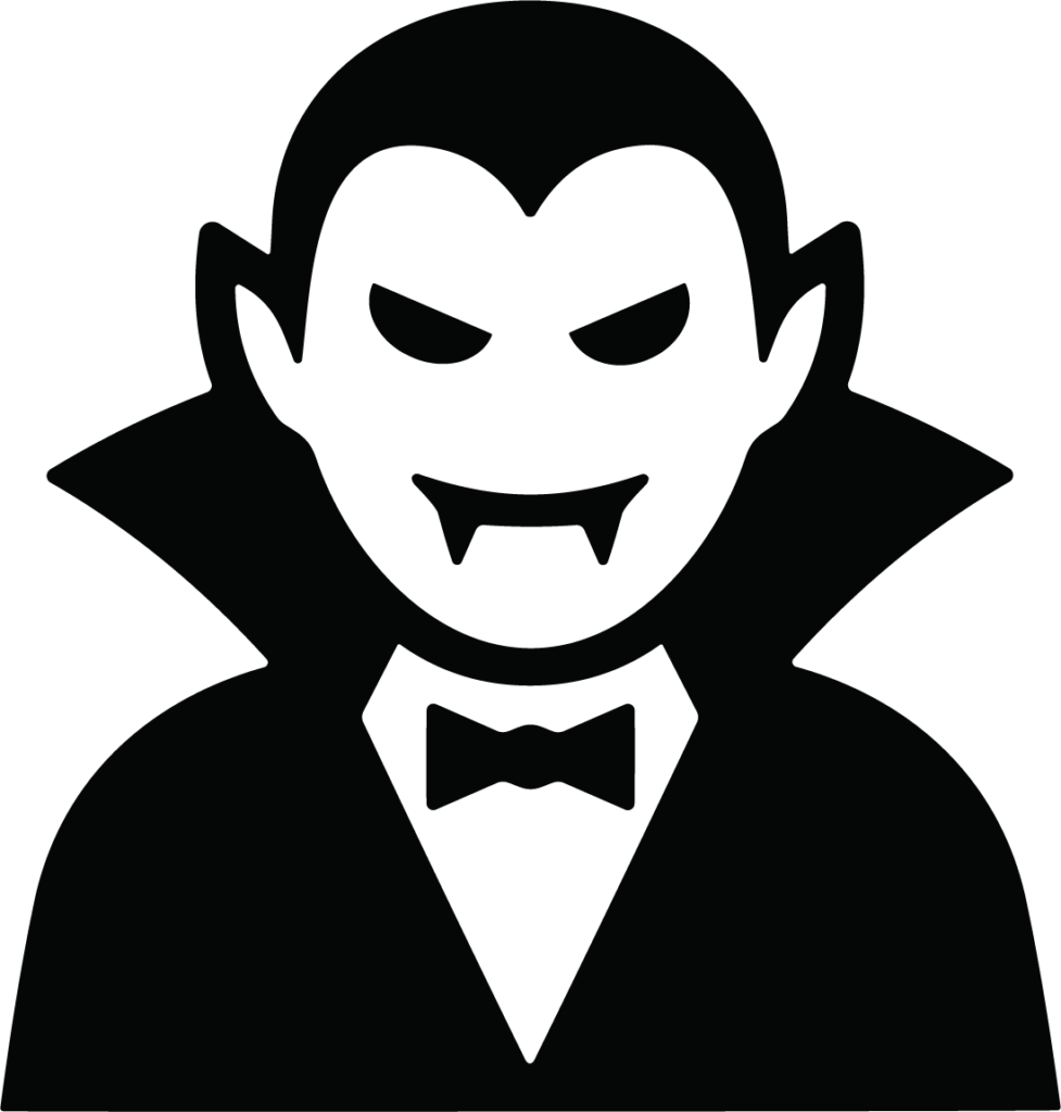 Vampire Face SVG Classic Spooky Vector