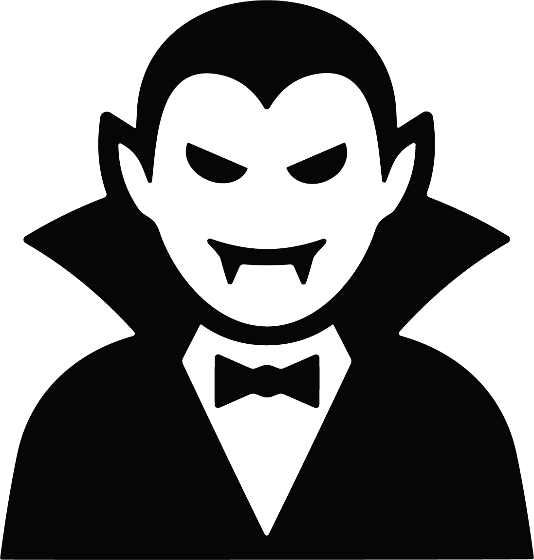 Vampire Face SVG Classic Spooky Vector - Image 1