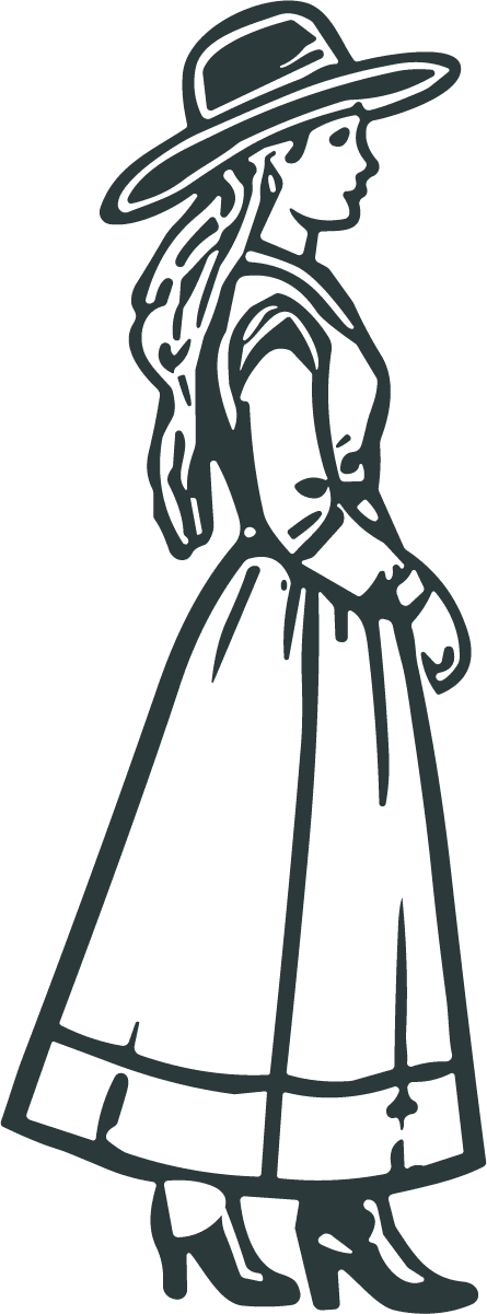 Victorian Woman SVG Old-Fashioned Elegance Vector - Image 1