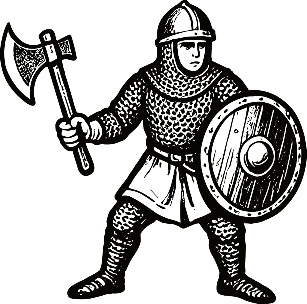 Viking Warrior SVG Battle Ready Vector