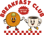 Waffle And Coffee Mug SVG Retro Diner Vector