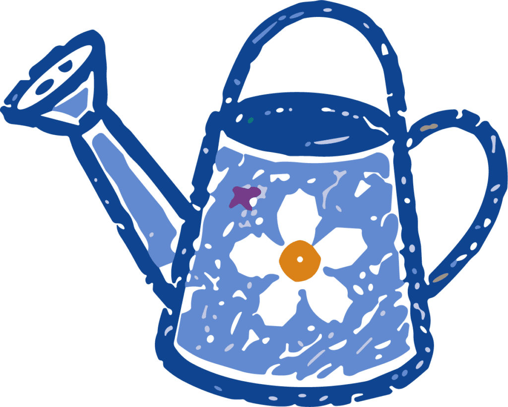 Watering Can SVG Floral Garden Vector