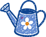 Watering Can SVG Floral Garden Vector