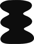 Wavy Column Shape SVG Bold Silhouette Vector
