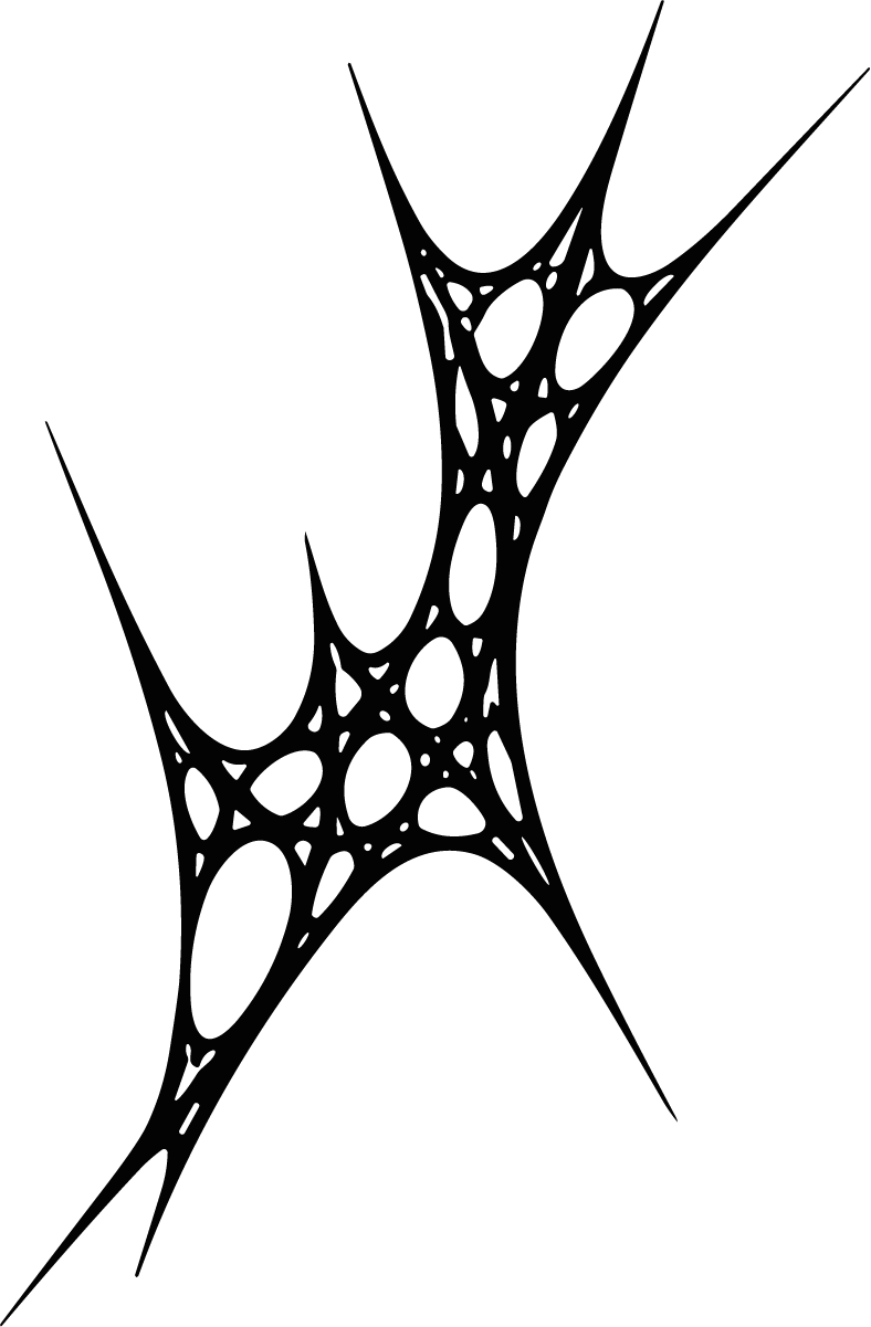 Web Silhouette SVG Jagged Organic Vector - Image 1