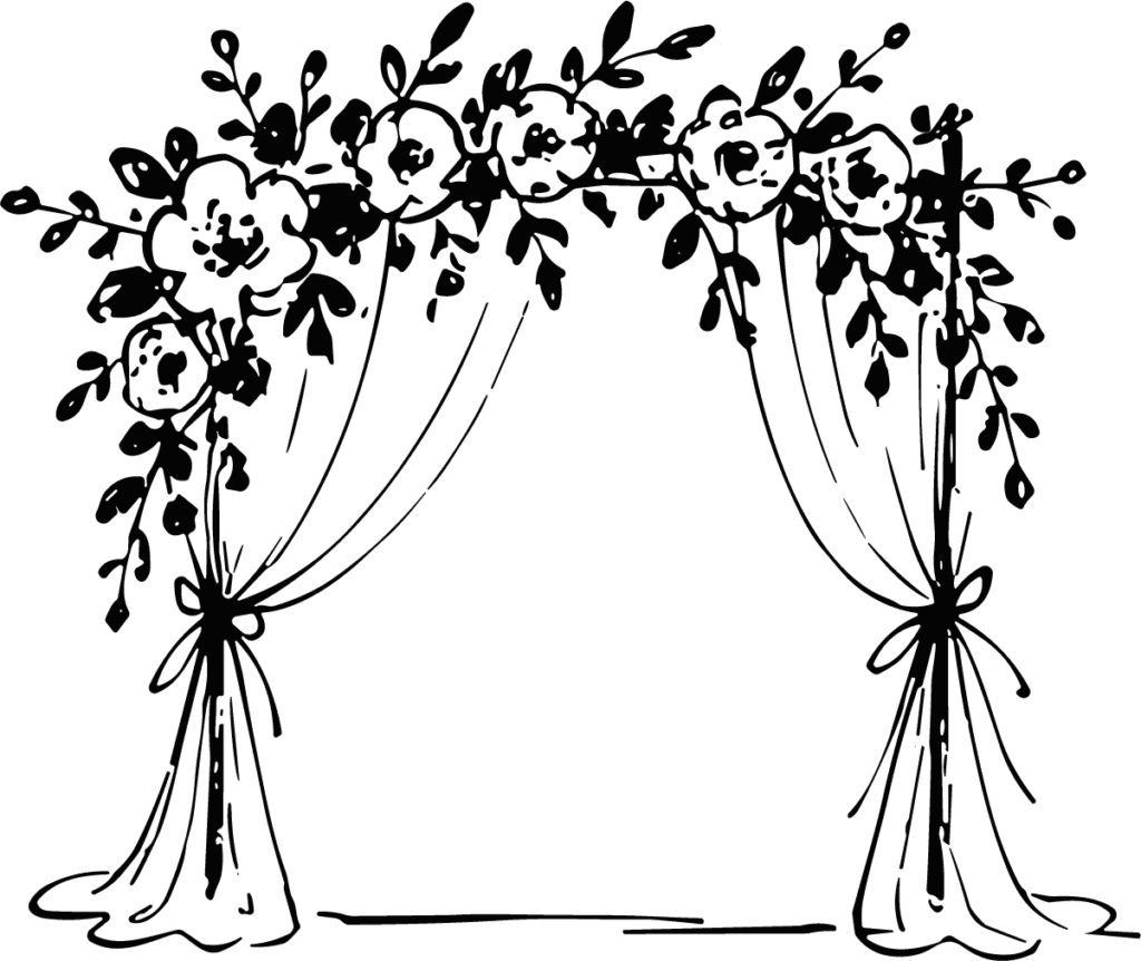 Wedding Arch SVG Floral Elegance Vector