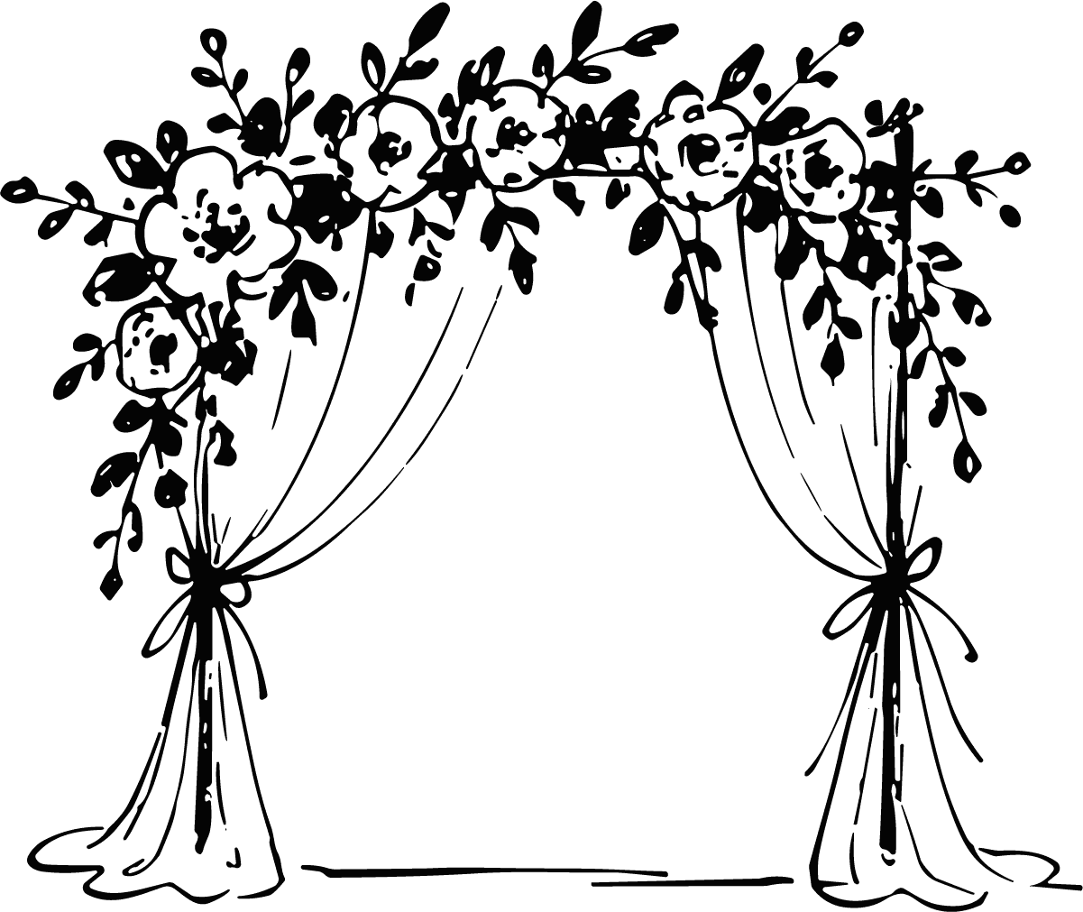 Wedding Arch SVG Floral Elegance Vector - Image 1