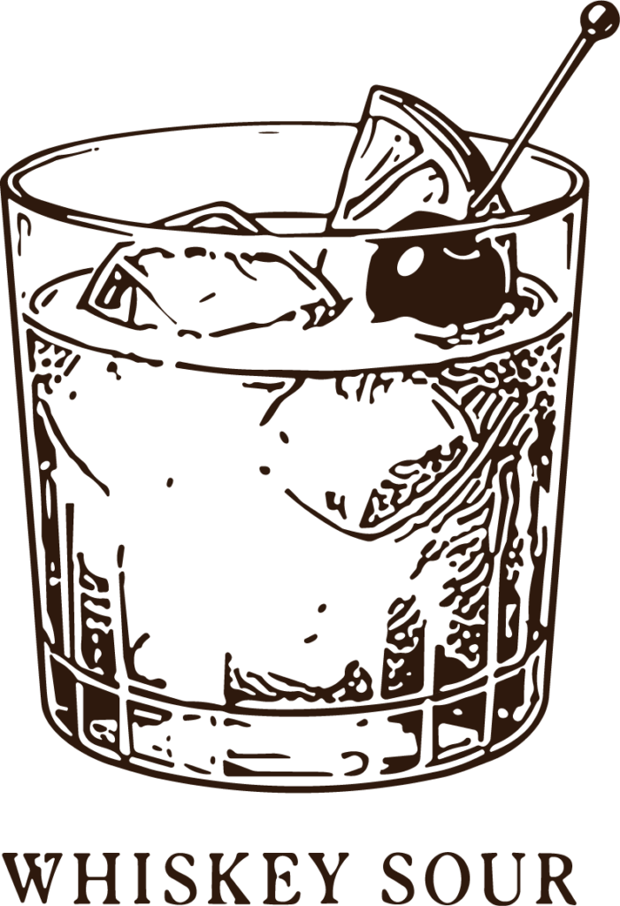 Whiskey Sour SVG Etched Bar Vector