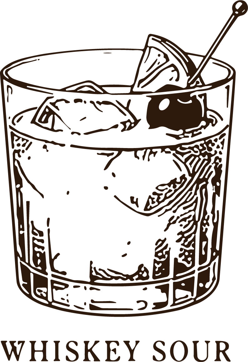 Whiskey Sour SVG Etched Bar Vector - Image 1