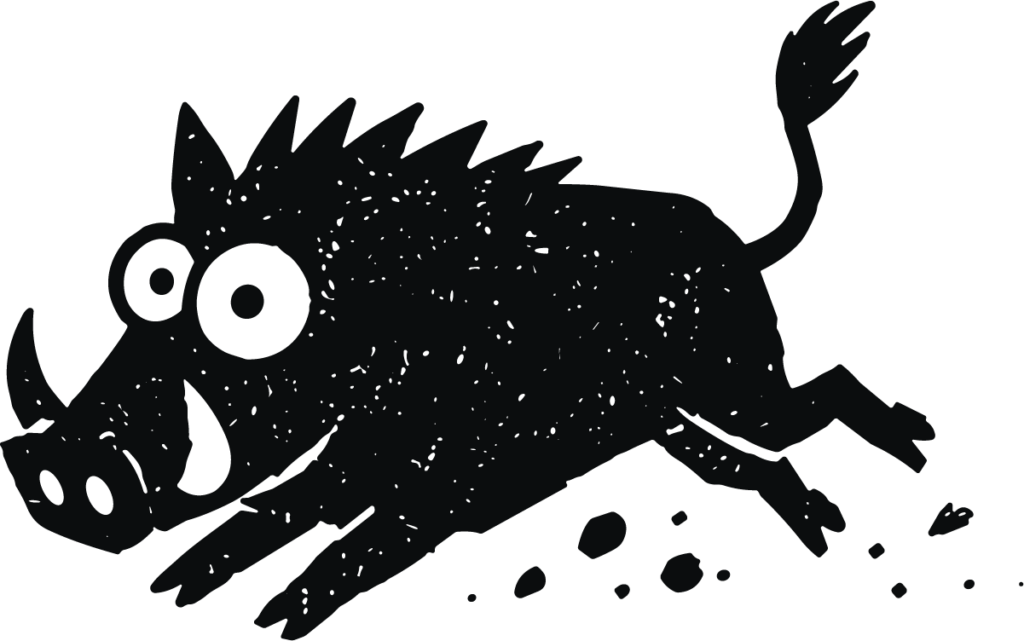 Wild Boar SVG Playful Sprint Vector