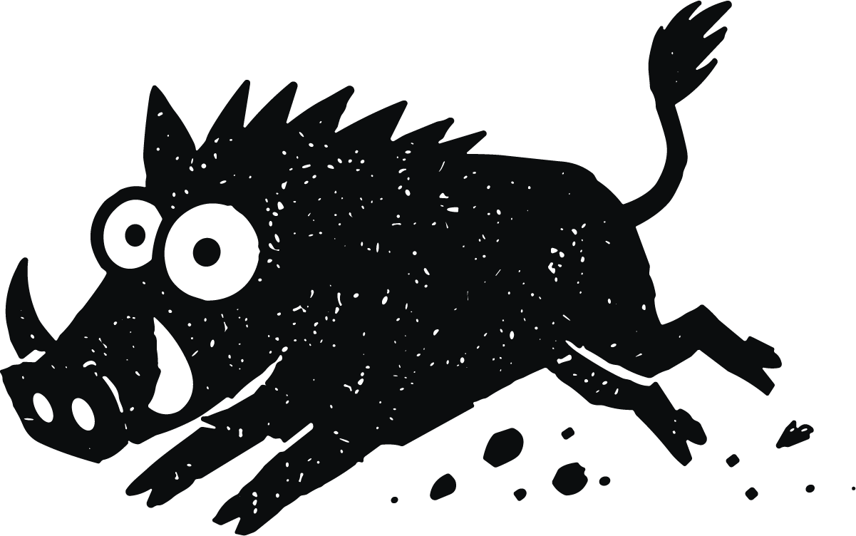 Wild Boar SVG Playful Sprint Vector - Image 1