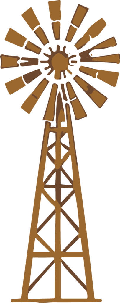 Windmill Tower SVG Rustic Farmhouse Vector