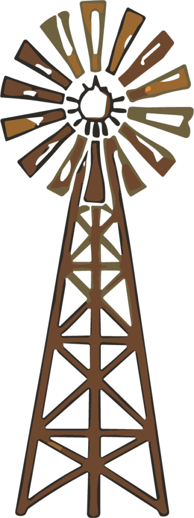 Windmill Tower SVG Rustic Farmhouse Vector
