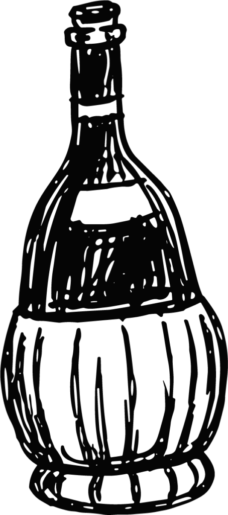Wine Bottle SVG Rustic Sketch Vector