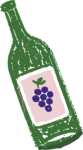 Wine Bottle SVG Rustic Sketch Vector