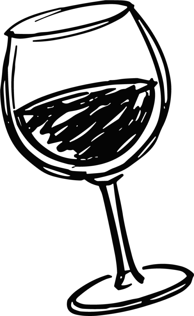 Wine Glass SVG Sketchy Line Vector
