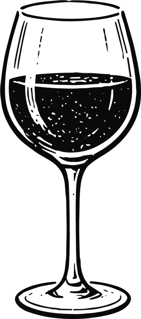 Wine Glass SVG Bold Sketch Vector