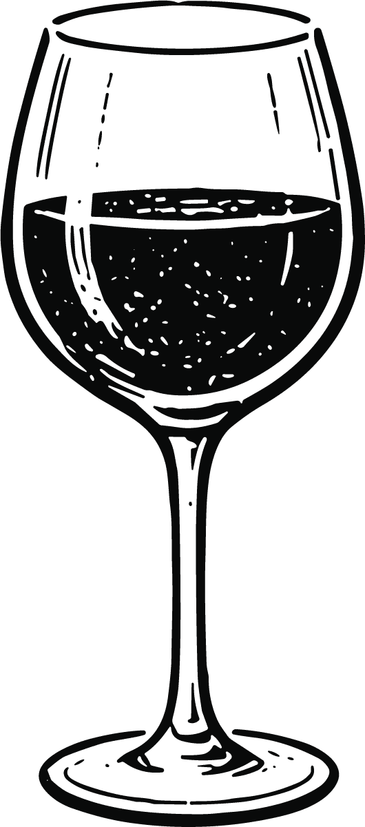 Wine Glass SVG Bold Sketch Vector - Image 1