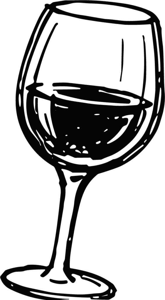 Wine Glass SVG Bold Sketch Vector