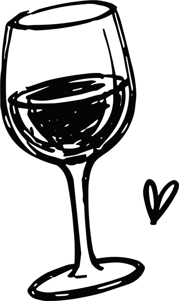 Wine Glass SVG Sketchy Ink Vector