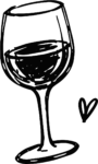 Wine Glass SVG Sketchy Ink Vector
