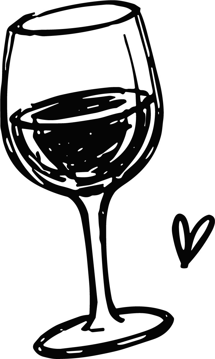 Wine Glass SVG Sketchy Ink Vector - Image 1