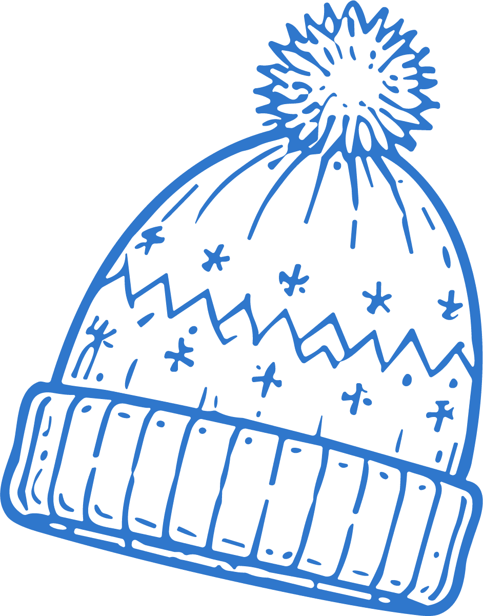 Winter Beanie SVG Cozy Knit Vector - Image 1